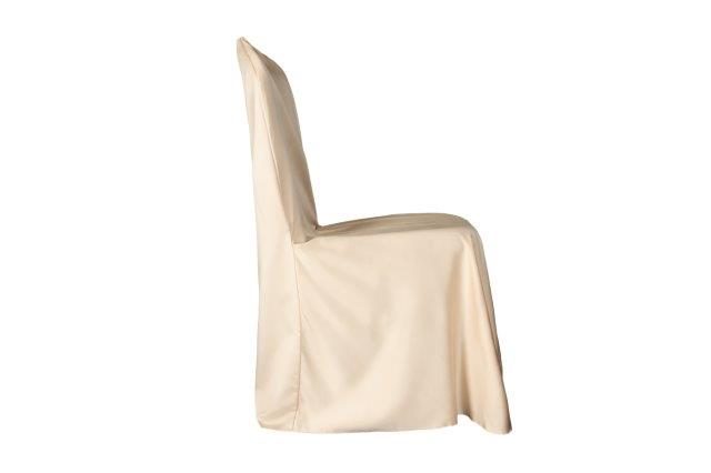 Matte Lamour Camel chair cover